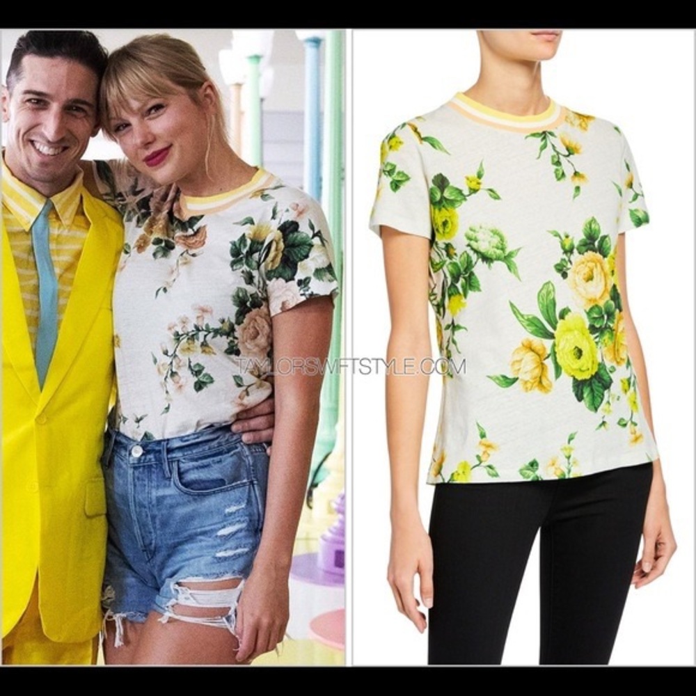 I S O : Zimmermann “Zippy” yellow floral Tshirt - size 0